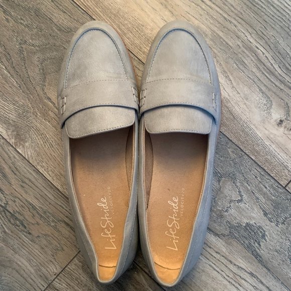 NEW LIFE STRIDE WOMEN'S ZEE SLIP ON LOAFERS GRAY 11M - Picture 4 of 8